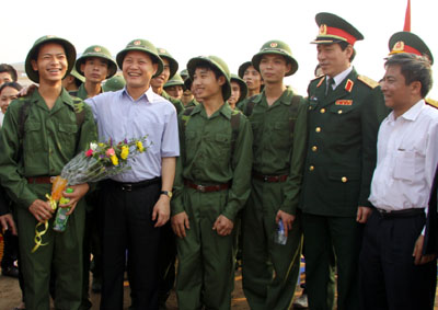 Hưng Yên Hoàn thành giao quân đợt I năm 2010
